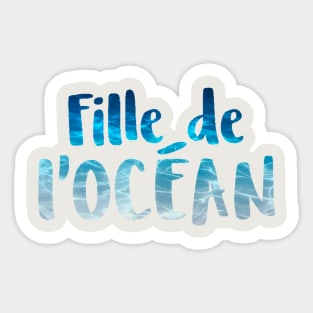 Fille de l'océan Sticker